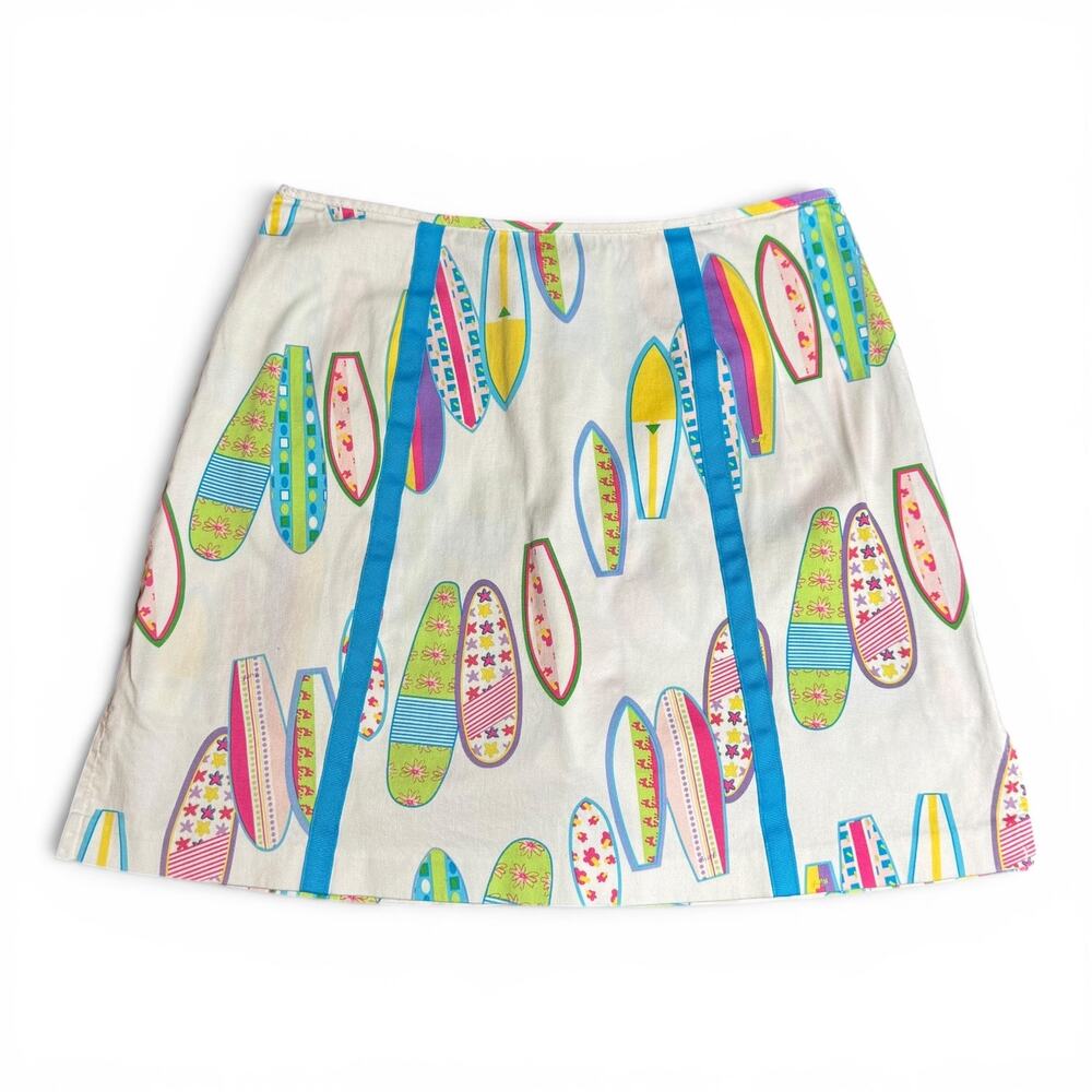 Bamboo Traders Vintage Cotton Stretch Mini Skort Surfboard 8
